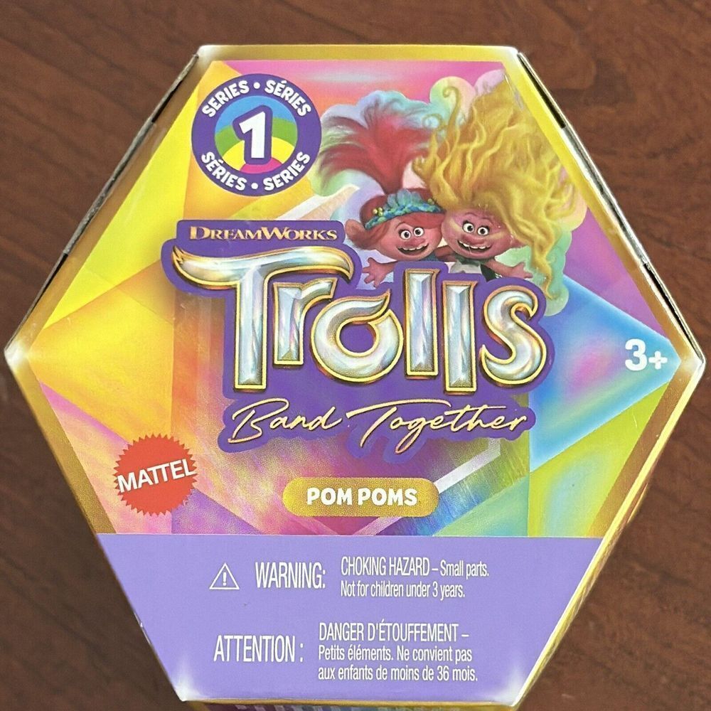 Trolls Band Together Pom Poms Series 1 Mattel Free Ship NIB CHRISTMAS?‎